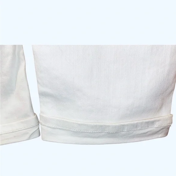 NWT Wallflower White Crop Jeans with Rhinestone Pockets - Sz 17 - Picture 7 of 11